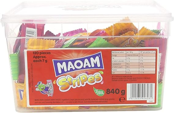 Maoam Stripes Tub 120 pieces