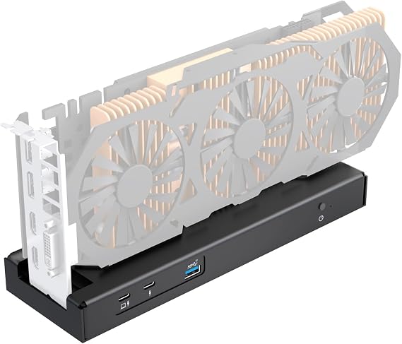 TREBLEET 80Gbps eGPU Enclosure for Thunderbolt 5 & USB4 External GPU Dock with Controller JHL9480 Support PD140W Charging Daisy Chain DC/SFX/ATX Power Supply for Windows & Mac