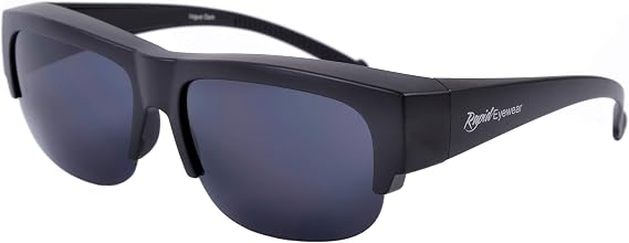 Very Dark Lens Category 4 Over Glasses Sunglasses for Men & Women. Fit over Normal Specs. OTG for Photophobia & Light Sensitivity
