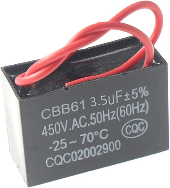 CBB61 Start Capacitor 450V 1/1.2/1.5/2/3/3.5/4/5/8/10/12/15/16/20UF Capacitor Fan Ceiling Exhaust Motor Run Capacitor-C