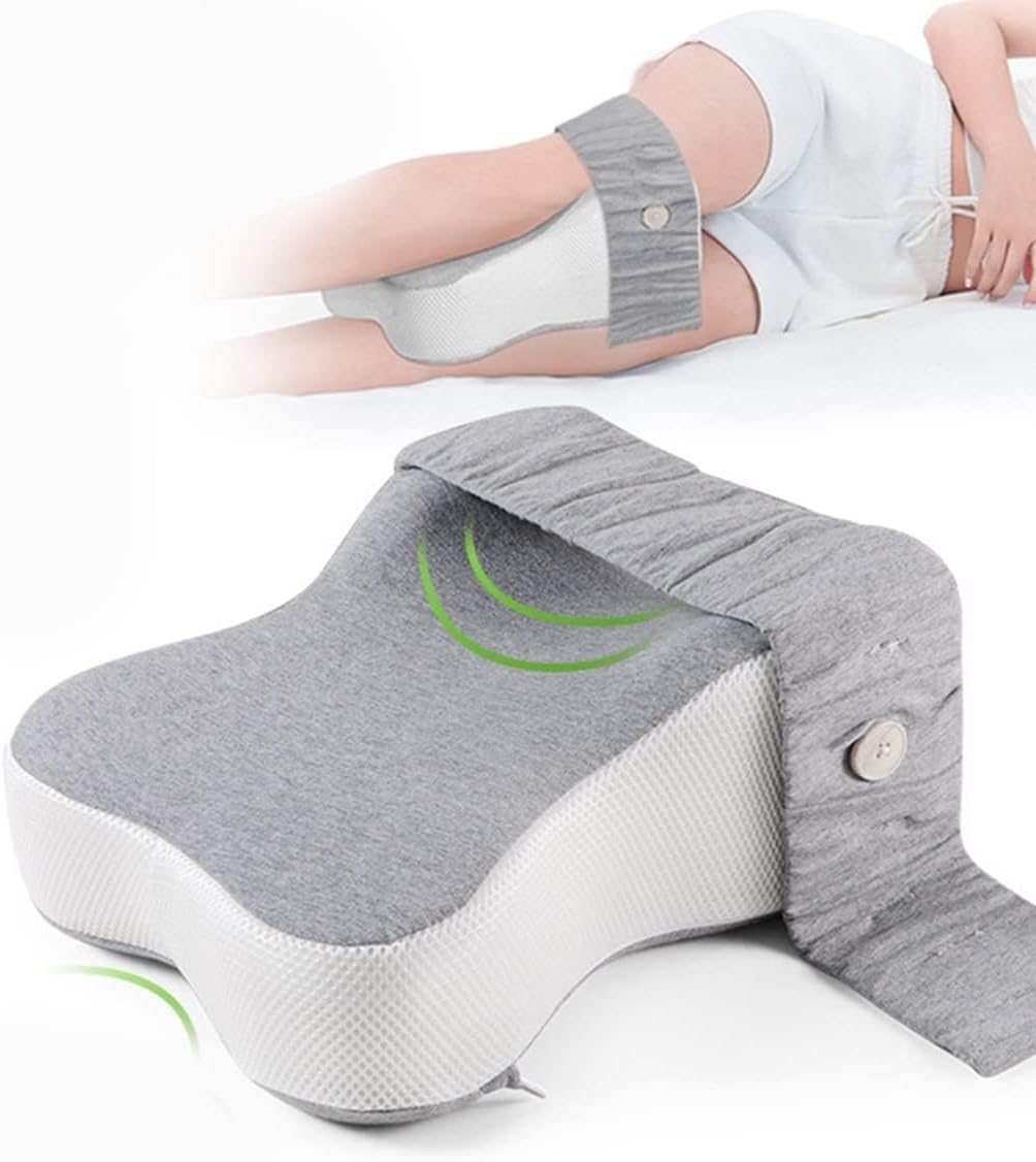 Knee Pillow Orthopedic Leg Pillow for Side Sleepers, Pregnancy Knee Support Cushion, Ergonomic Knee Pillow for Side Sleepers
