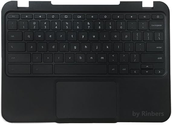 for Lenovo Chromebook N22 Laptop Black Upper Case Palmrest Keyboard Touchpad Assembly Replacement Part 37NL6TC0090 5CB0L02103