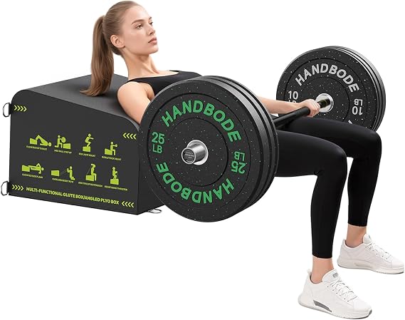 Hip Thrust Bench, Multi-Functional Slip-Free Hip Thrust Machine | Ideal for Glute Bridge, Box Jump, Push-Ups, Squat, Ab Exercise, Suitable for Home & Gym