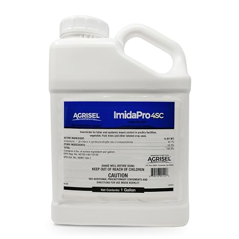 Agrisel ImidaPro 4SC Insecticide, Insect Control, 128 Ounce | Safe for Poultry & Greenhouses, Effective Against 100+ Insects, Treats 1000 Sq Ft w/Just 3oz