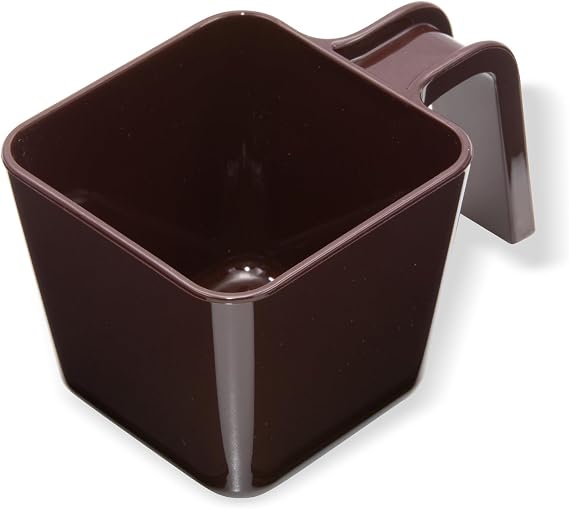 Carlisle FoodService Products Portion Scoop, Cup with Handle for Ice and Ingredients in Home and Commercial Kitchen, 16 Oz, 1 Count, Brown