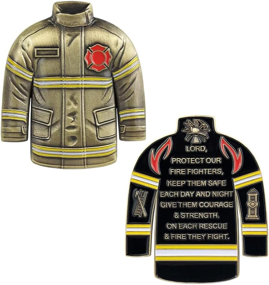 Firefighters Challenge Coin Rescue Uniform Coin Firefighter Coins Collection