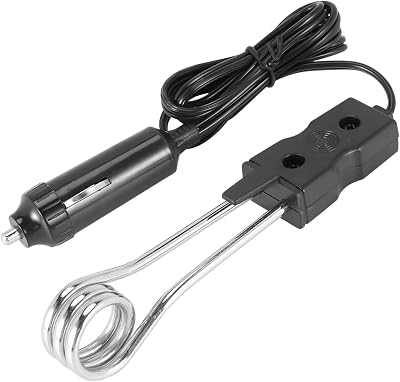 Immersion Water Heater Auto Immersion Heater Kettle Travel Immersion heaters Mobile Immersion heaters Camping Outdoor Black