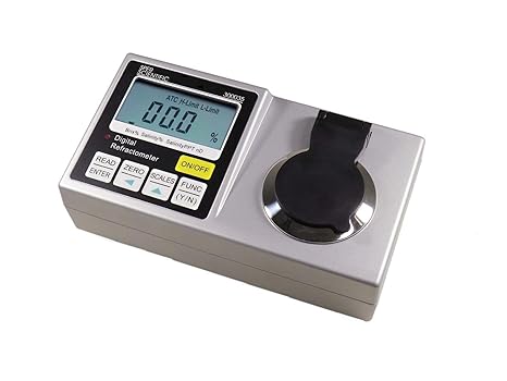 Sper Scientific 300035 Lab Digital Refractometer - Salinity - Measures Brix, Salinity, Refractive Index, and Temperature