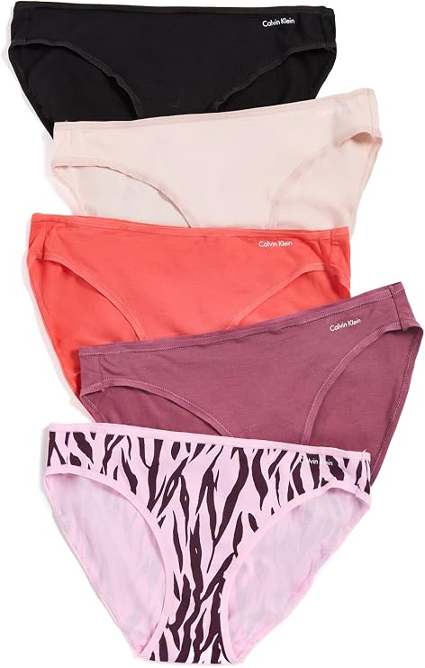 Calvin Klein underwear Women's Form Bikini Pack, Berry/Parfait/Orchid903, Purple, Orange, Pink, XS