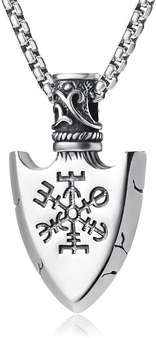 Viking Jewellery for Men Norse Valknut Tree of Life Odin Warrior Amulet Pendant Necklaces Chain Jewellery 60cm