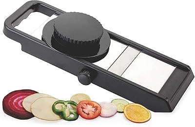 Ganesh Adjustable Plastic Slicer, 1-Piece, BlackSilver
