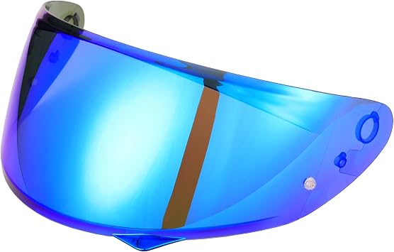Soman C10 Visor, Tinted C10 Visor Shield, HJ-34P Shield Replacement Compatible with C10 Helmets UV Protection Windproof (Smoke Revo Blue)