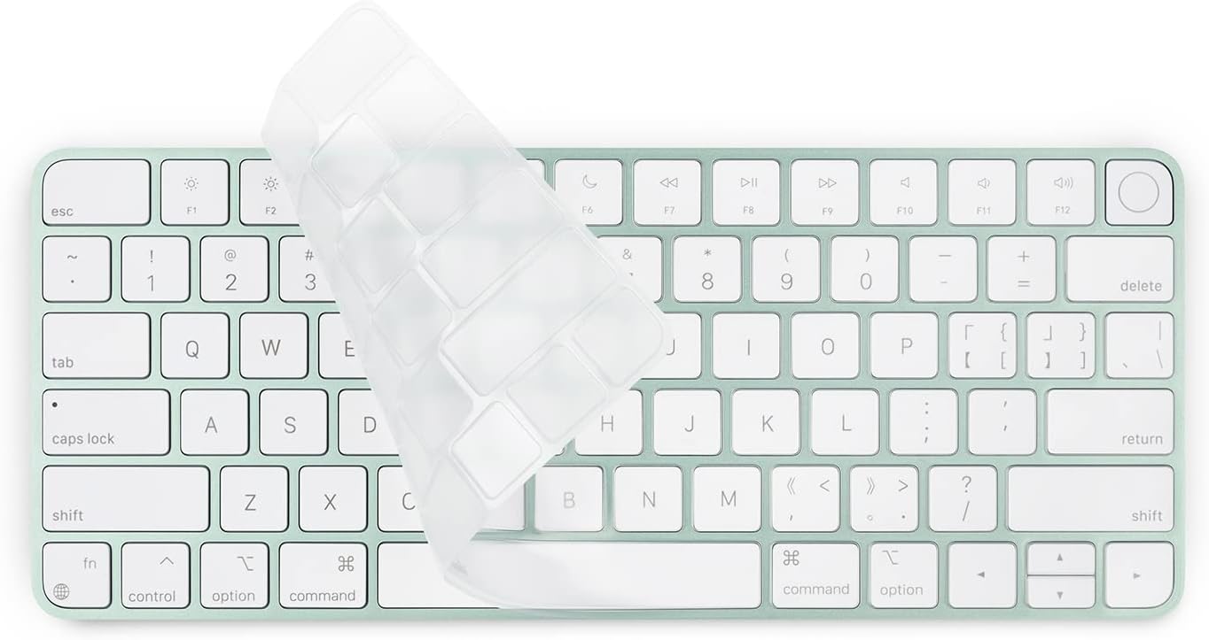 Moshi ClearGuard Keyboard Protector for Magic Keyboard Compatible with iMac (24-inch, M1), 2021, 0.1 mm Thin, Washable & Reusable, Non-Toxic