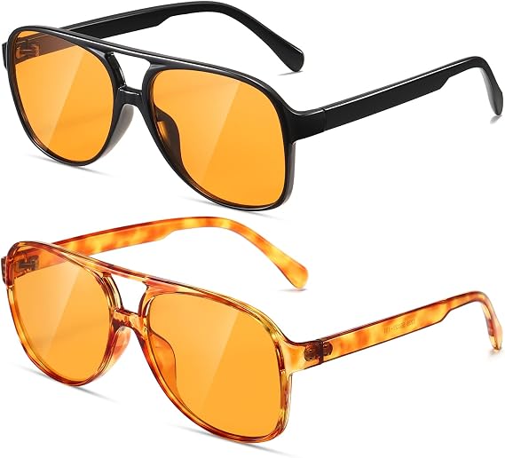 Classic Vintage Aviator Sunglasses for Women Men Large Frame Retro 70s Sunglasses