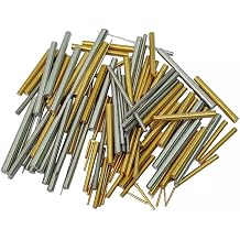 100 Mixed Taper Pins Assorted Steel and Brass Clock Pins, Tapered Pins for Clock Repairs, Assorted Sizes for Precision Fit and Repair Ideal for Watchmakers and Clockmakers
