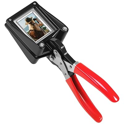 Handheld 35X45mm Passport Photo Cutter, Photo ID Die Cutter Punch Picture Paper Punches, Metal Passport Cutter, ID Die Cutter, Business Cards Cutting for Office Family