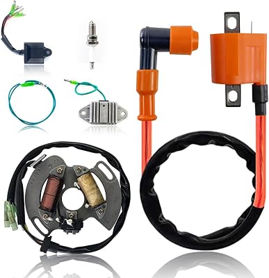 Ignition Coil Spark Plug CDI Box Voltage Regulator Rectifier Stator Kit For Yamaha Blaster 200 YFS200 1997-2001
