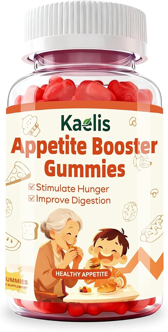 Appetite Booster Gummies for Adults: Digestive Bromelain Blend Supplememnt with Zinc Vitamins for Women & Underweight Kids Picky Eaters to Stimulate Hunger Support Gut Health Encourage Eating Growth