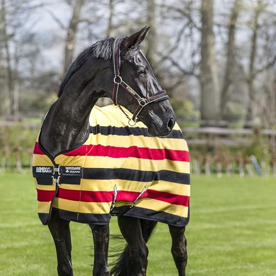 HORSEWARE Ireland Rambo Deluxe Fleece Blanket, Color: Witney Gold, Size: 81 (ACAF9D-VRK0-81)
