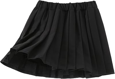 Girls Pleated Skirt with Lining School Uniform Skirt for Girls Elastic Waist 3 Years - 11 Years