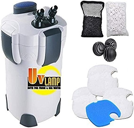 SunSun Hw303B 370GPH Pro Canister Filter Kit with 9-watt UV Sterilizer | 370GPH, 9-watt UV Sterilizer
