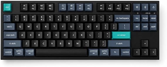 Keychron B33 Silent Wireless Keyboard, Premium TKL Scissor Switch Keyboard with Tri-Mode Connectivity, Programmable via Launcher, for Mac Windows Linux