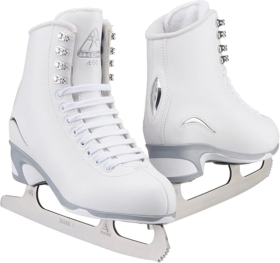 Jackson Ultima Finesse Figure Ice Skates for Women, Girls in White Color | Comfortable Figure Skates for Ice Skating & Figure Skating, Ice Skates for Kids/Toddler Ice Skates-Medium Width