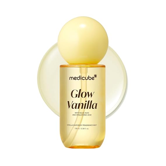medicube Glow Vanilla Hair & Body Fragrance Mist, 3.38 fl. oz.