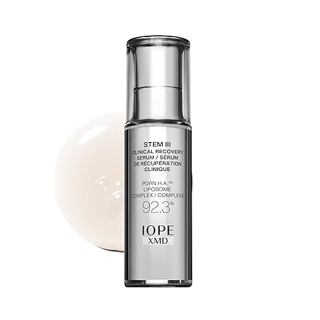 IOPE XMD Stem III Clinical Recovery Serum - Professional PDRN Treatment-Level Results - Visibly Firms, Plumps Volume, and Refines Pores - With Hyaluronic Acid - 1.01 fl. oz.