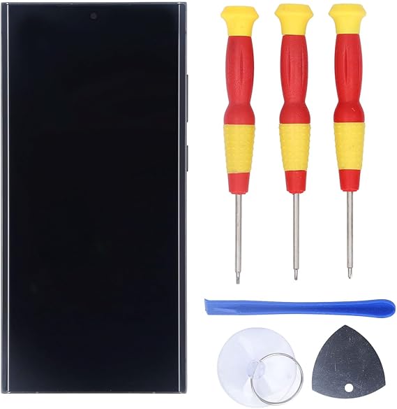 S23 Ultra Screen Replacement, International Version S918B Green Frame Display Digitizer Panel Assembly for EU Ultra Model