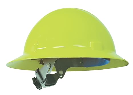 Hard Hat, Full Brim, Lime, 4-pt.Slide-Lock