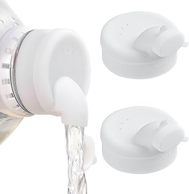 3 Pcs Silicone Milk Pour Spout for Sovietiep 16 Oz Glass Milk Bottles, Bottle Mouth Diameter4.50.2cm, BPA Free, Easy to Pour, Replacement Cap for Glass Juice Bottles