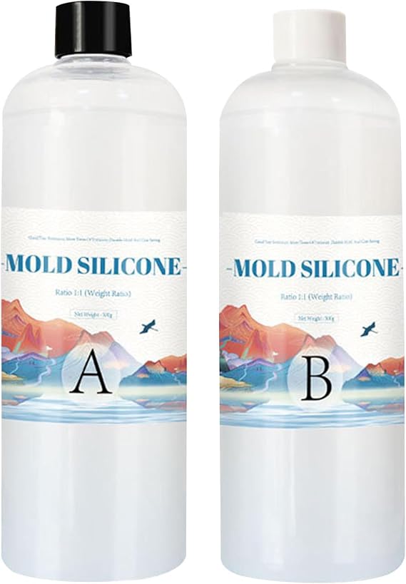 Silicone Mold Making Kit - Platinum Liquid Silicone Rubber for Safe and Flexible Casting | Elastic Liquid Silicone Rubber for Making Silicone Mould | Silicone Mould Making Kit | Fast Cured Transluc