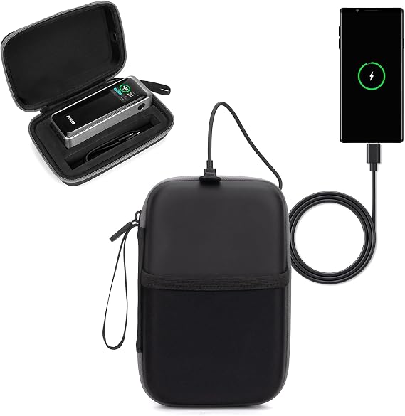 Case for Anker Prime Power Bank 27,650mAh - 250W, Portable Hard Cases with USB-C Port Charging and Front Pocket for Travel Working, Storage Battery Charging Station and USB-C Chargers (Case Only)