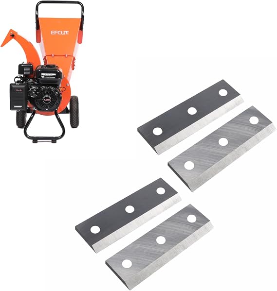 C30 LITE Wood Chipper Shredder Mulcher High Speed Steel Blades(Pack of 4)[Exclusive Bundle Deal]