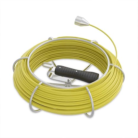 Sanyipace Cable Coil Reel for Sewer Camera, 165FT/50M, Pipe Inspection Camera Accessories, Waterproof Drain Camera Cable, ONLY for Model: 9723D, 9723WF