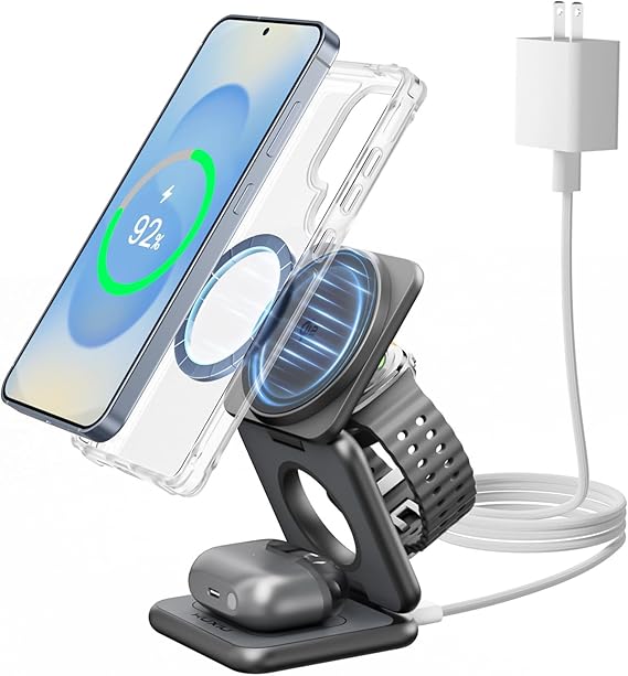KU XIU Qi2 3 in 1 Charging Station for Samsung