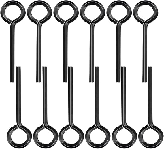 12PCS 5/32 Standard Hex Dogging Key with Full Loop(Black),Metal Wrench Door Key for Push Bar Panic Exit Devices