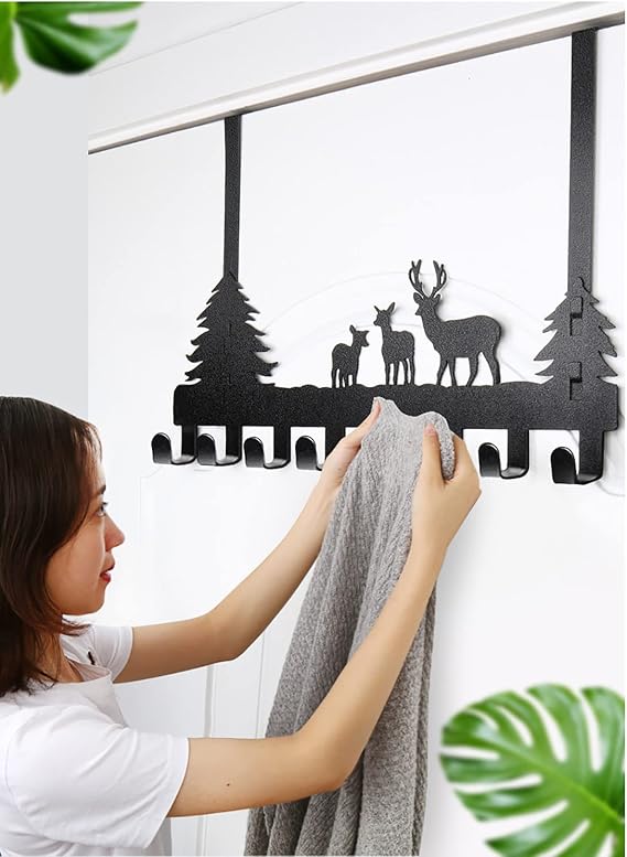 Deer Pattern Door Hooks and Key Hooks