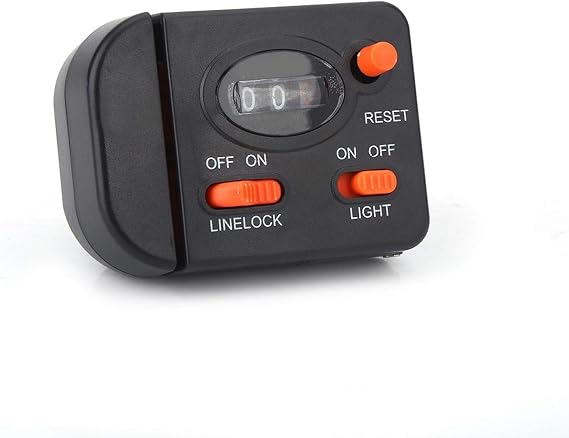 Fishing Line Counter Electronic Digital Display Fishing Line Depth Finder Portable Clip-on Rod Fishing Tools Fishing Line Reels Accessories for Nighttime Fishing,0-327 Feet