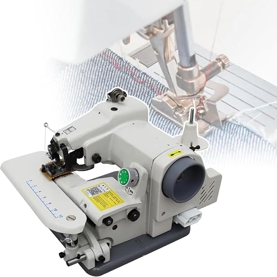 Tabletop Blind Stitch Sewing Machine,Blind Stitch Hemming Machine with Pedal,Sewing and Embroidery Machine with 10 Needles,Maximum Speed of 1200rpm, Needle Pitch 3-8mm,for Hemming Pants
