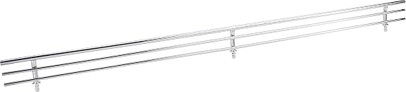 Hardware Resources SF23-PC Wire Shoe Shelf Fence, Polished Chrome