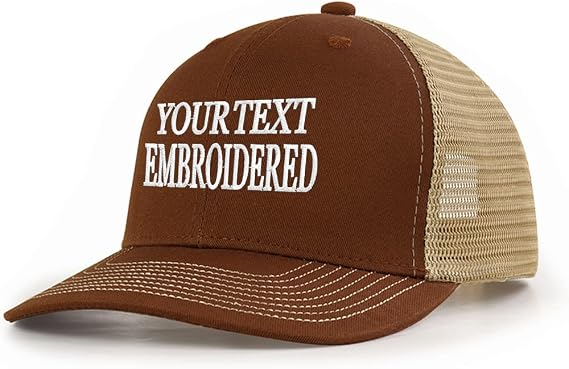Custom 112 Mesh Trucker Hat Custom Personalized Text Polyester Baseball Cap