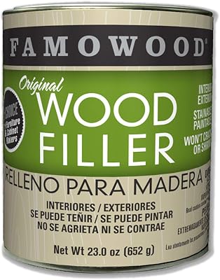 FamoWood 36021124 Original Wood Filler - Pint, Maple 23 oz