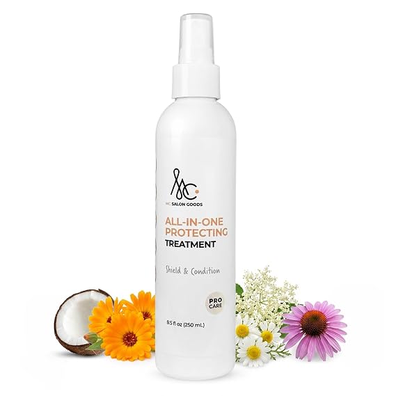 Leave In Conditioner Heat Protectant for Hair | Thermal Protection for Hair | All-In-One Protecting Treatment | Detangling Leave-In Treatment with Heat Defense | All Hair Types | 8.5 oz Salon Quality