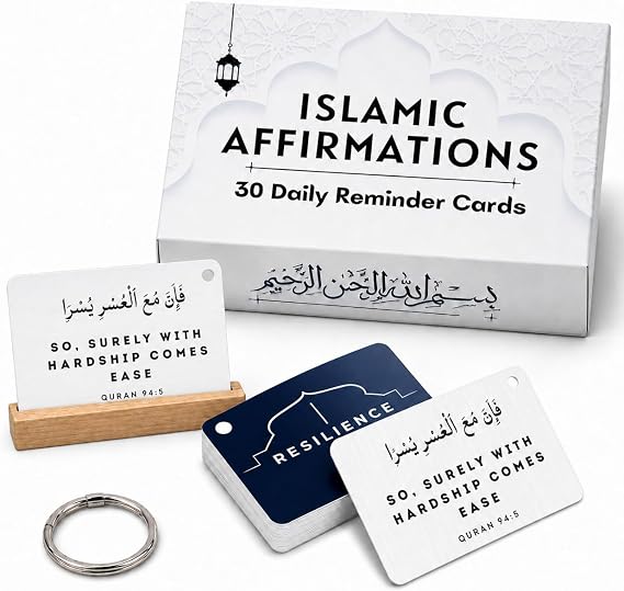Islamic Affirmations Cards (30 Daily Reminders by Zarf), Spiritual, Quran English, Decor, Ramadan Decorations, Islamic Gifts, Eid Gift, Learn Arabic, Arabic Flashcards Daily Affirmation
