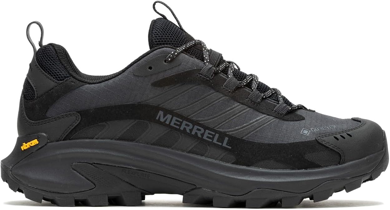 Merrell Mens Moab Speed 2 GTX Textile Synthetic Black Shoes 9 US