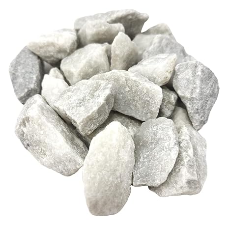 White Landscaping Rocks, White Gravel Marble Chips, 0.5 to 1.5 inches in Length, 20 Ounces of Rocks