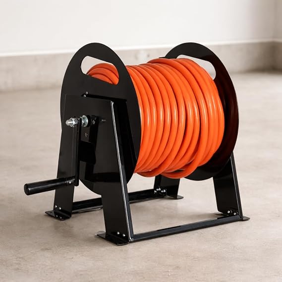 Iron Forge Cable RV Power Cord Reel, Holds 50 Ft - 50 Amp | Heavy Duty RV Cord Storage Reel - For 50 Amp RV Power Cords Up to 50 Ft