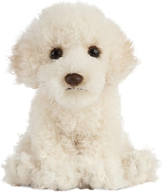 Living Nature Labradoodle Puppy Soft Toy – 16 cm Fluffy Dog Plush, Cuddly Stuffed Animal Gift for Kids & Babies, Cream